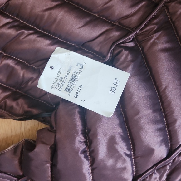 Be by blanc noir hooded puffer vest L - Picture 2 of 3